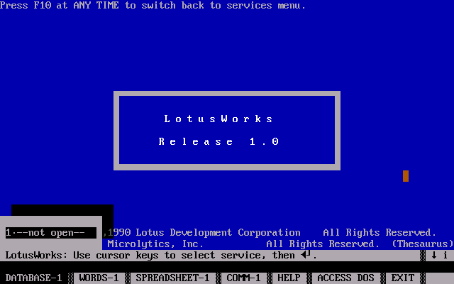 LotusWorks 1.0 - Splash